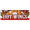 Signmission HOT WINGS BANNER SIGN buffalo spicy chicken crispy sauce hotsauce B-72 Hot Wings - alternate 1